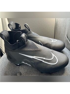 Nike Alpha Menace Elite Black-Iron Grey-White Men's Football NEW